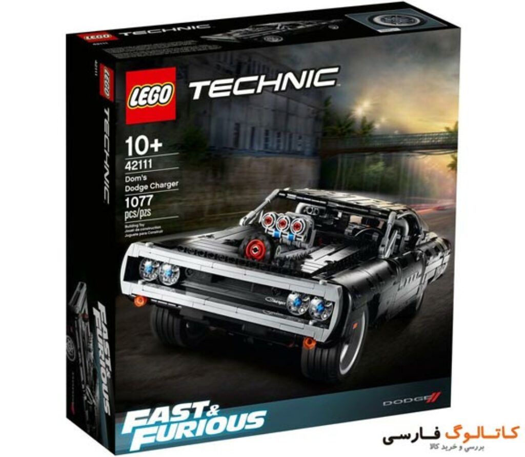لگو ماشین 14 Dodge-Charger-لگو-42111-دوج-چارجر-روی-جعبه-
