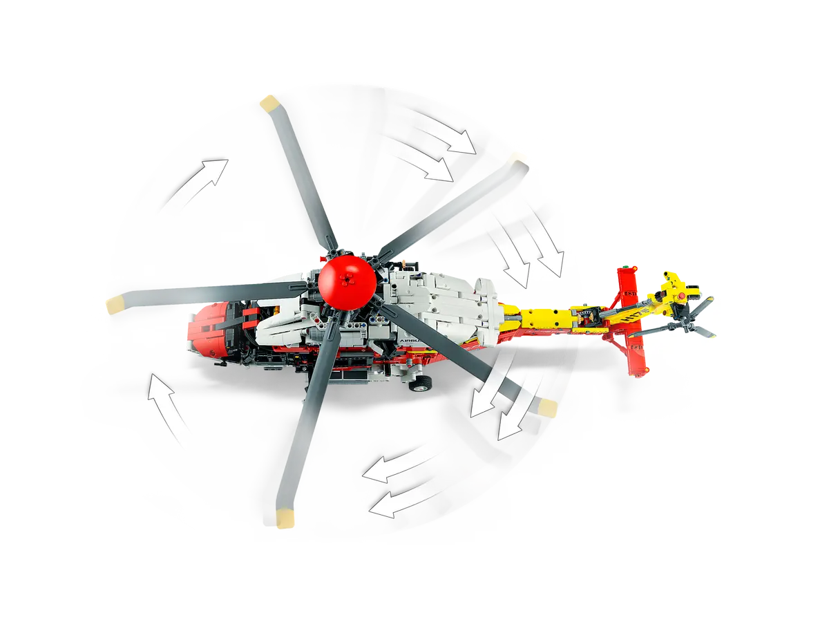 لگو-42145-تکنیک-هلیکوپتر-ایرباس-Airbus H175 Rescue Helicopter قابلیت چرخش بال