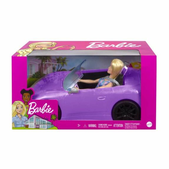 ماشین باربی با عروسک باربی hby29